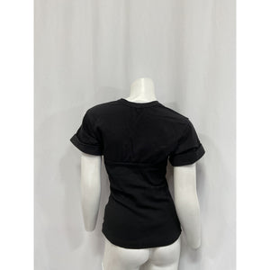 A.L.C. 'Frankie' Black Cotton T-Shirt Size S