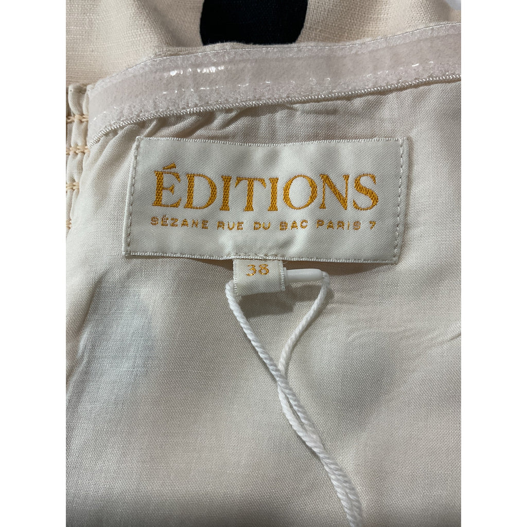 Sézane 'Adriel' Beige Linen Blouse Size 6 NWT