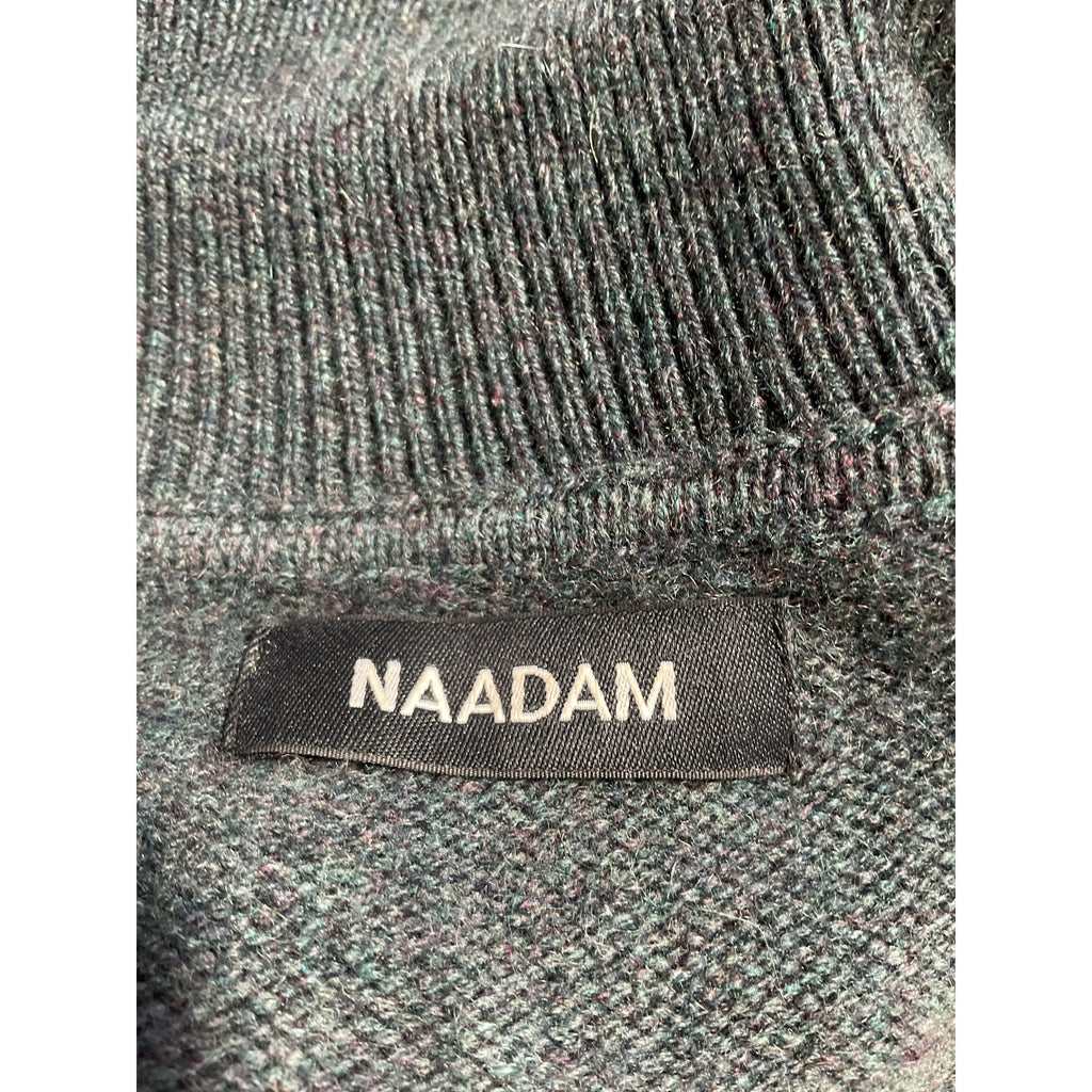 Naadam 'Recycled' Green Cashmere Open Neck Polo Size XS