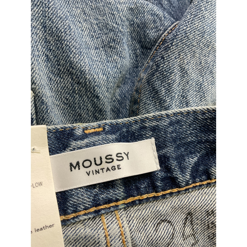 Moussy 'Trigg' Blue Straight Denim Jeans Size 24 - NWT