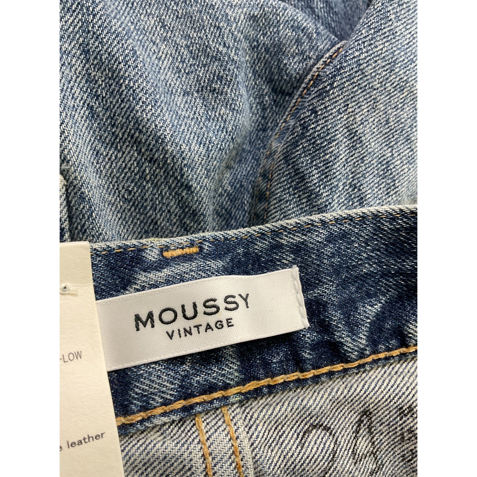 Moussy 'Trigg' Blue Straight Denim Jeans Size 24 - NWT