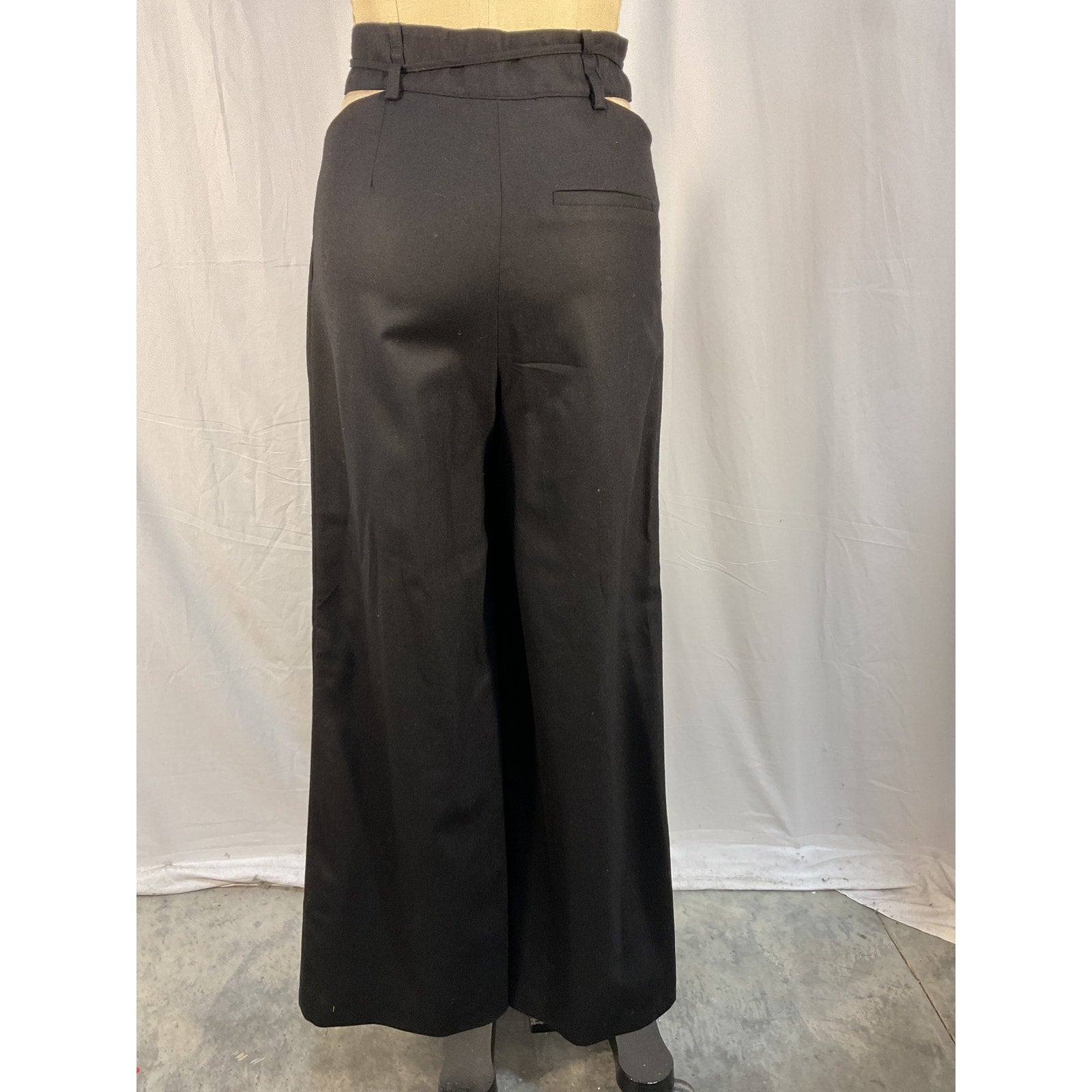 Loulou Studio 'Joli' Black Wool Cut Out Pant Size XS