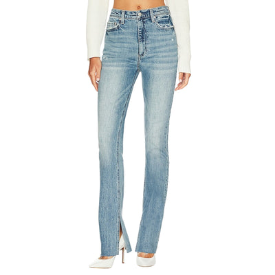 Pistola Distressed Denim Colleen High Rise Slim Boot Gramercy Denim Jeans Size 24