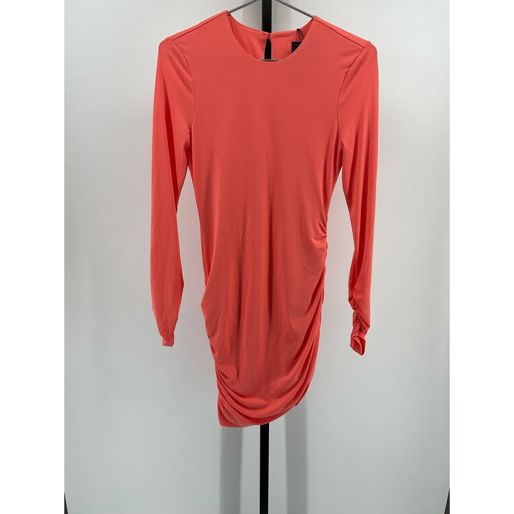 Michael Costello 'Molly' Orange Poly Mini Dress Size S - NWT