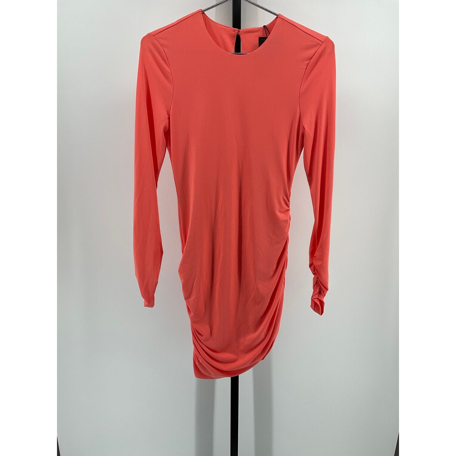 Michael Costello 'Molly' Orange Poly Mini Dress Size S - NWT