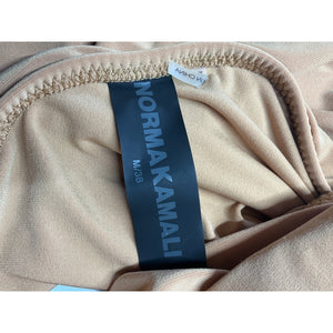 Norma Kamali Ruched Nude Diana Gown Size M