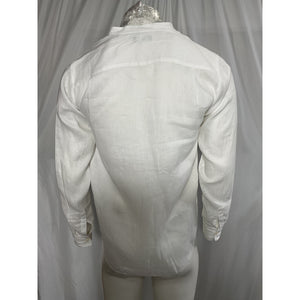 Theory 'Irving Oe Bc' White Linen Relaxed Size S