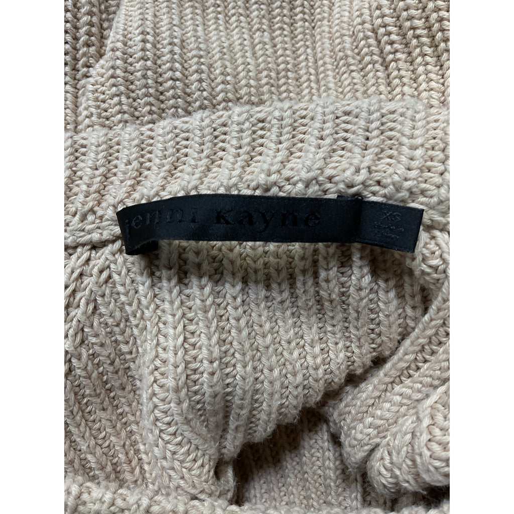 Jenni Kayne 'Cotton' Tan Fisherman Sweater Size XS
