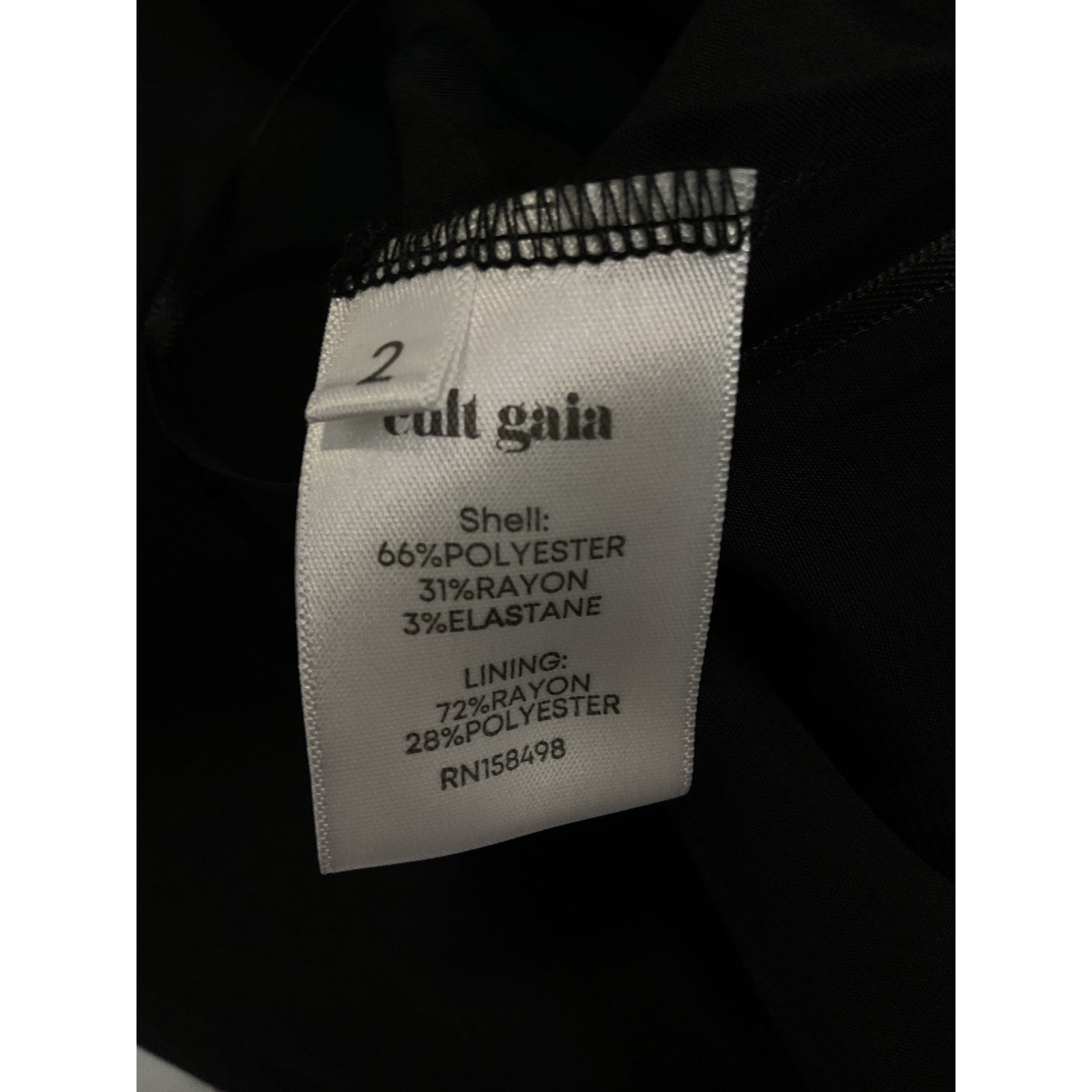 Cult Gaia 'Torielle' Black Ponte Skirt Size 2 - NWT