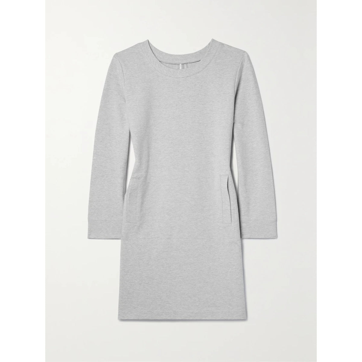 Norma Kamali Gray Cotton-Blend Jersey Mini Dress Size S - NWT