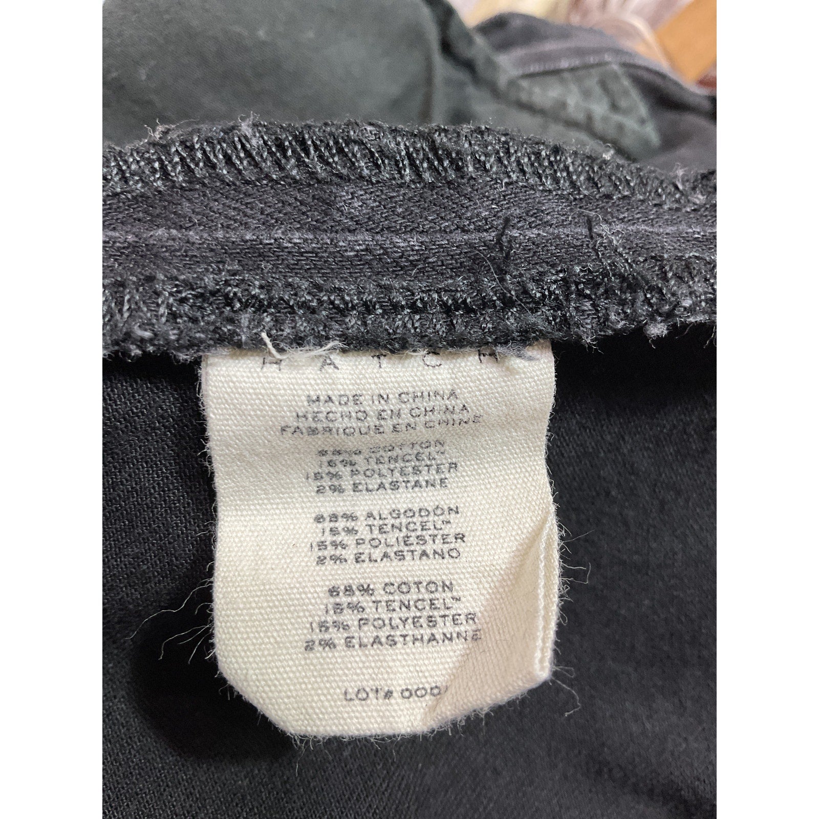 Hatch 'The Slim' Black Maternity Denim Jean Size 26