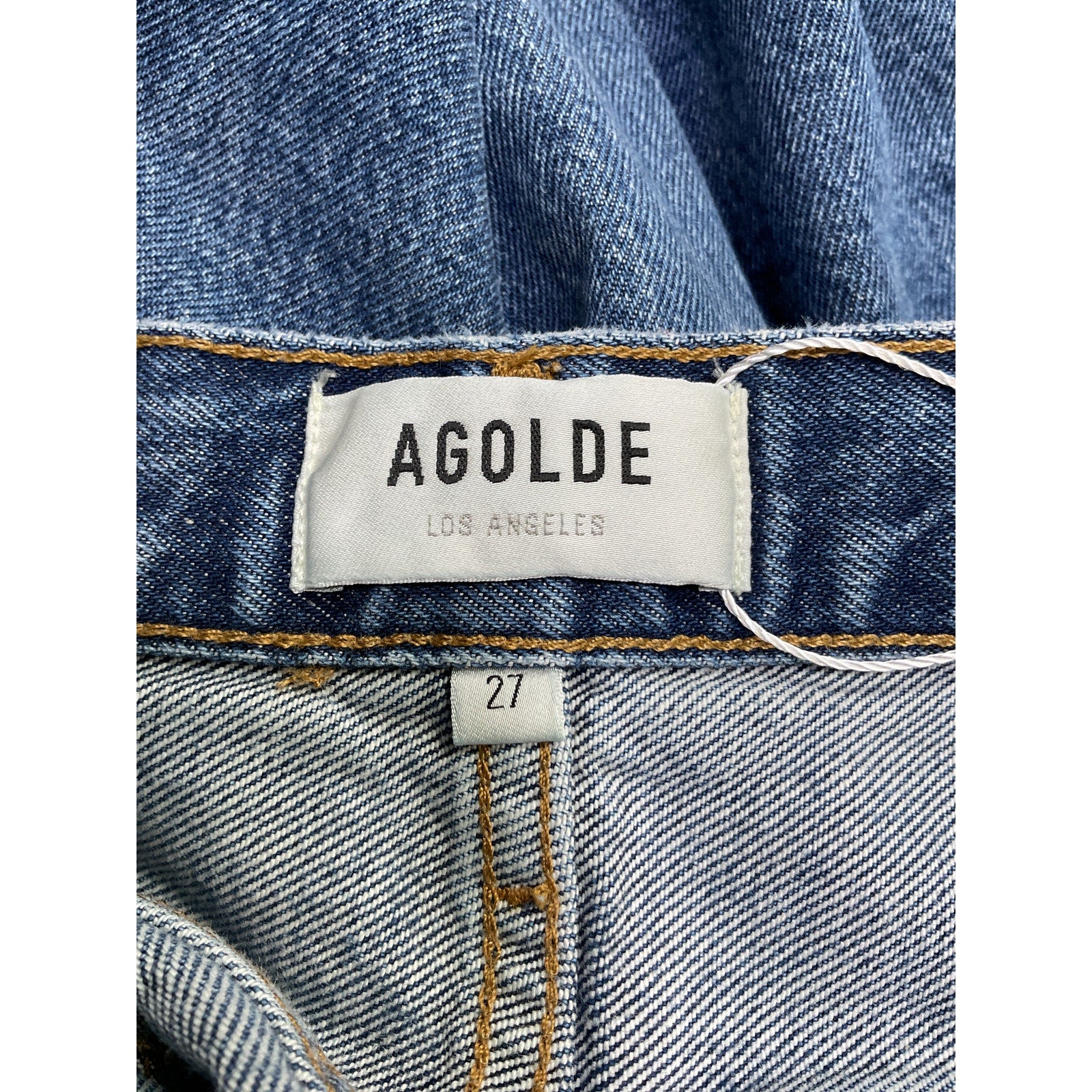 Agolde 'Cooper' Blue Cotton Cargo Jean Size 27