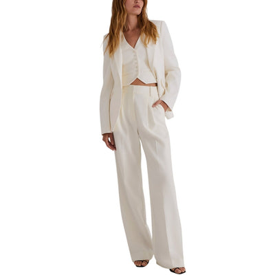 Favorite Daughter Tailored Beige Collection Trousers Size 8