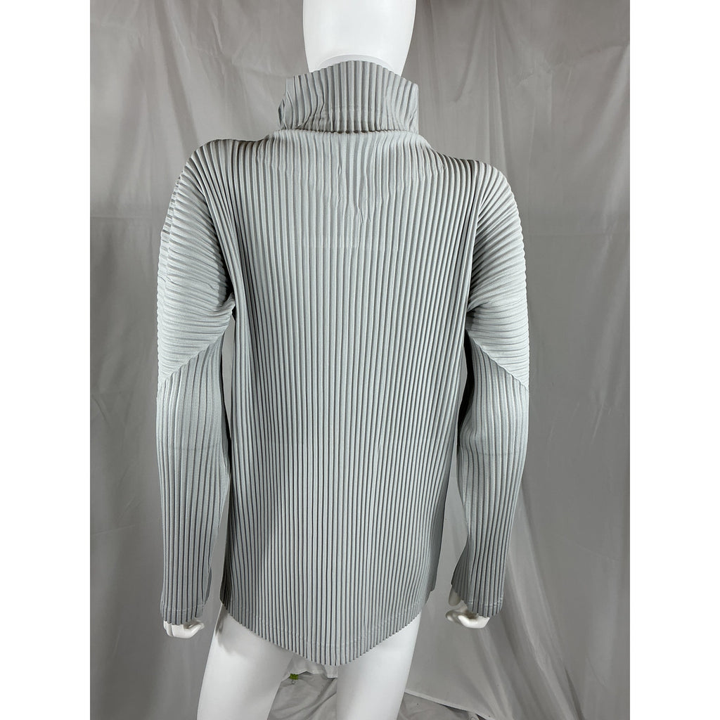 Homme Pliss� Issey 'Miyake' Grey Polyester Blouson Jacket Size 3