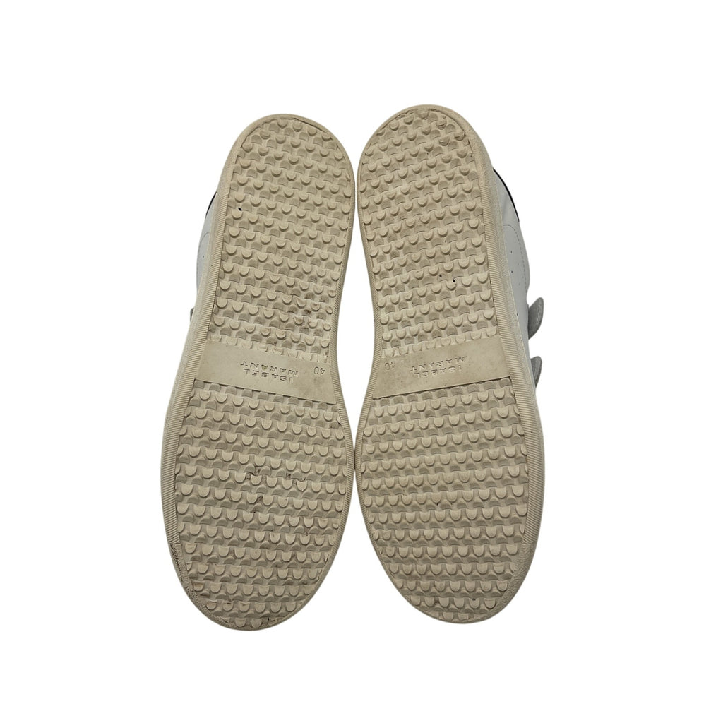 Isabel Marant 'Beth' White Leather Sneakers Size 10