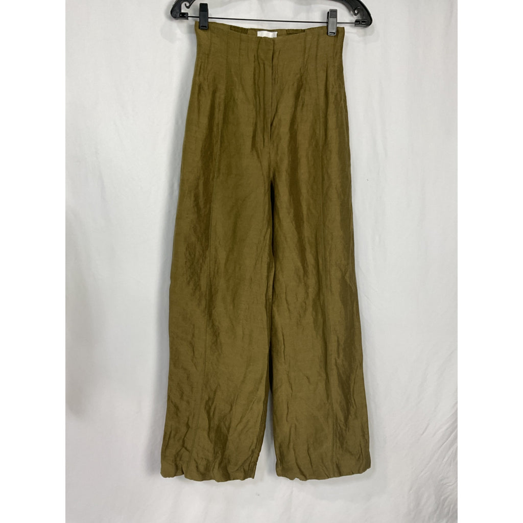 Aje 'Theory' Green Cinched Pant Size 6