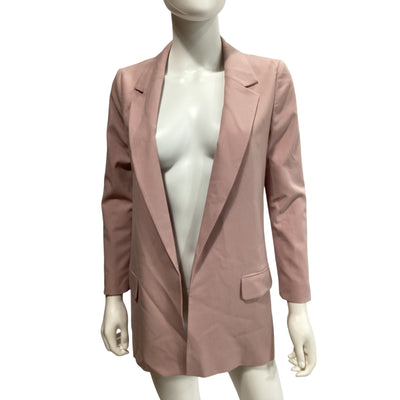 Allsaints Tailored Pale Orchid Pink Aleida Tri Blazer Size 2