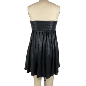 Retrofête Shimmery Black Kaiser Strapless Mini Dress Size S