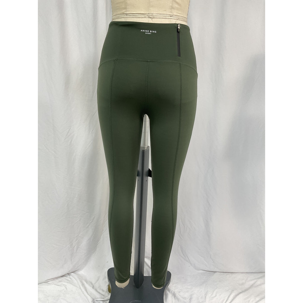 Anine Bing Sport Green Polyamide Bran Legging Size S
