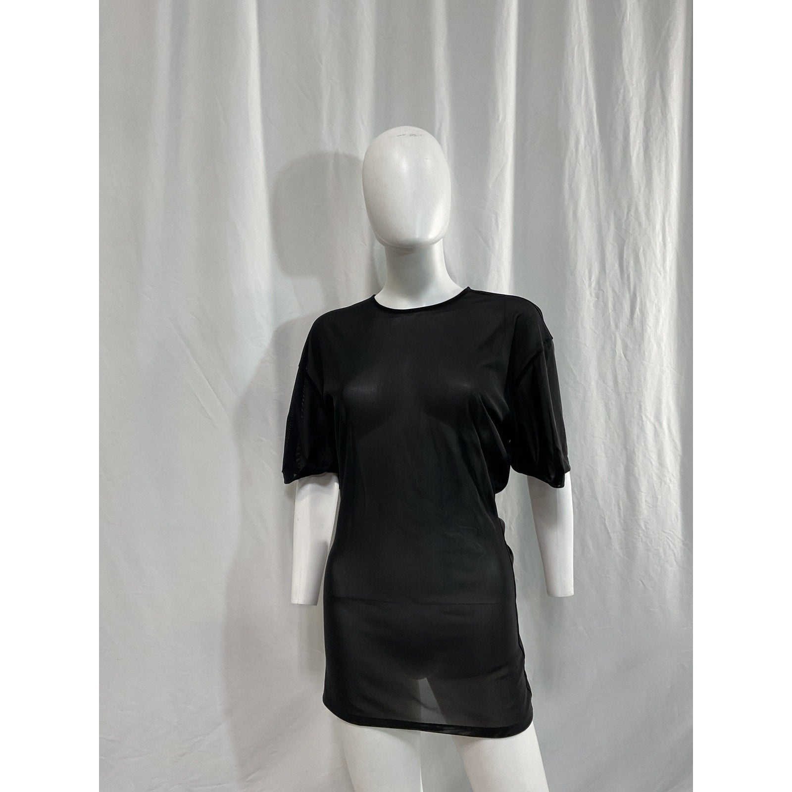 Acne Studios 'Tanada' Black Power Mesh Top Size 34
