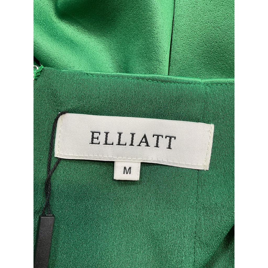 Elliatt 'Centuri' Green Satin Dress Size M - NWT