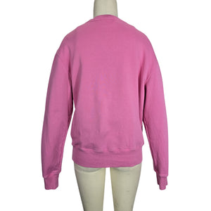Acne Studios Signature Bright Pink Fairah Face Patch Size Small Sweatshirt