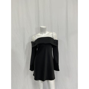 Reformation 'Maves' Black Acetate Dress Size XS