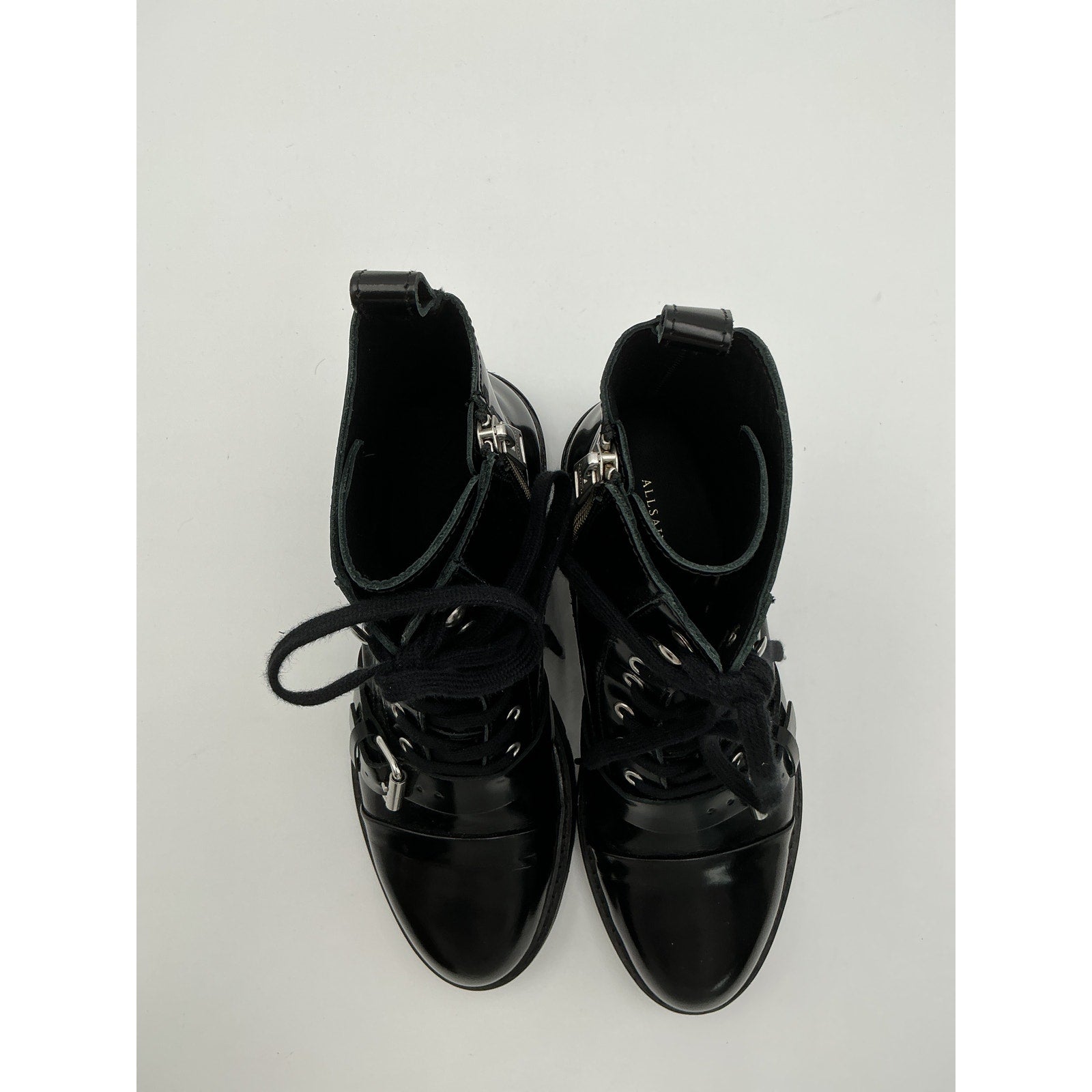 Allsaints 'Donita' Black Leather Boot Size 9