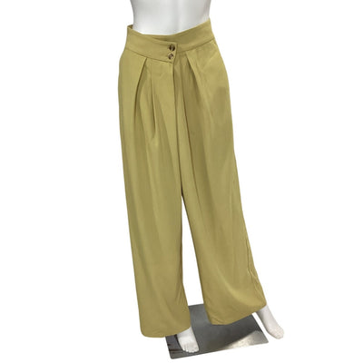 Astr The Label Pleated Maize Boyfriend Pants Size S