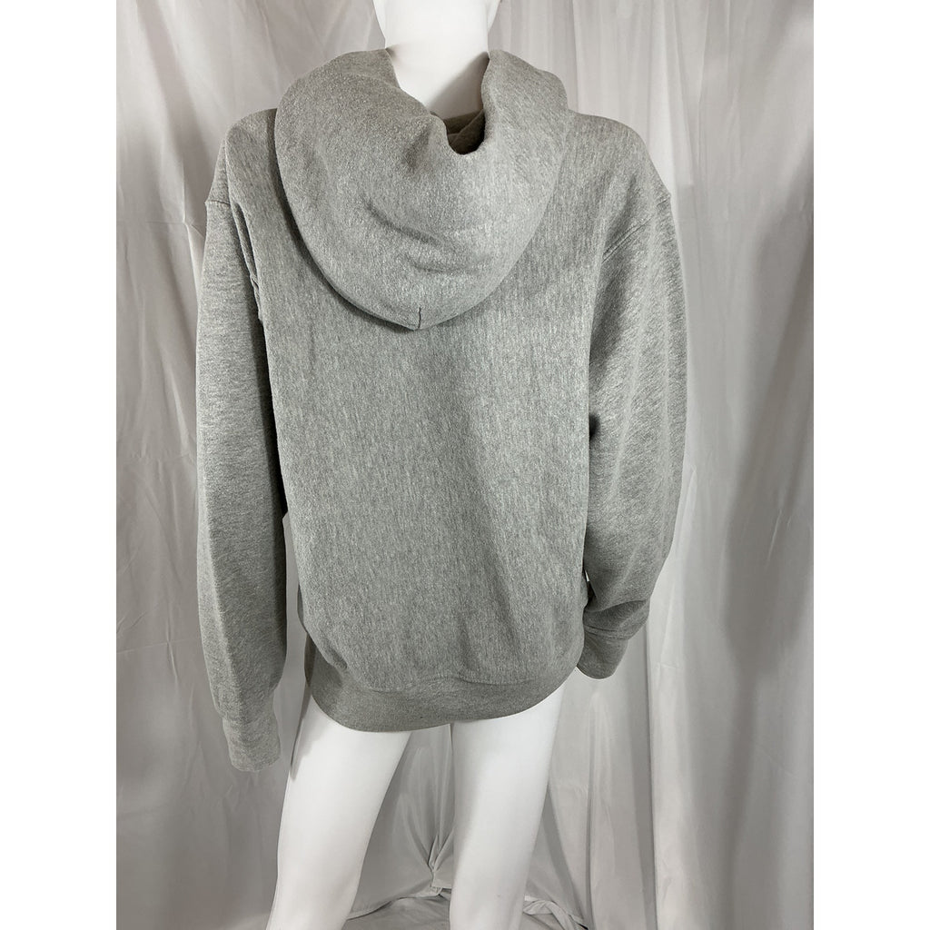 Les Tien Cropped Hoodie Grey Cotton Sweatshirt Size XS