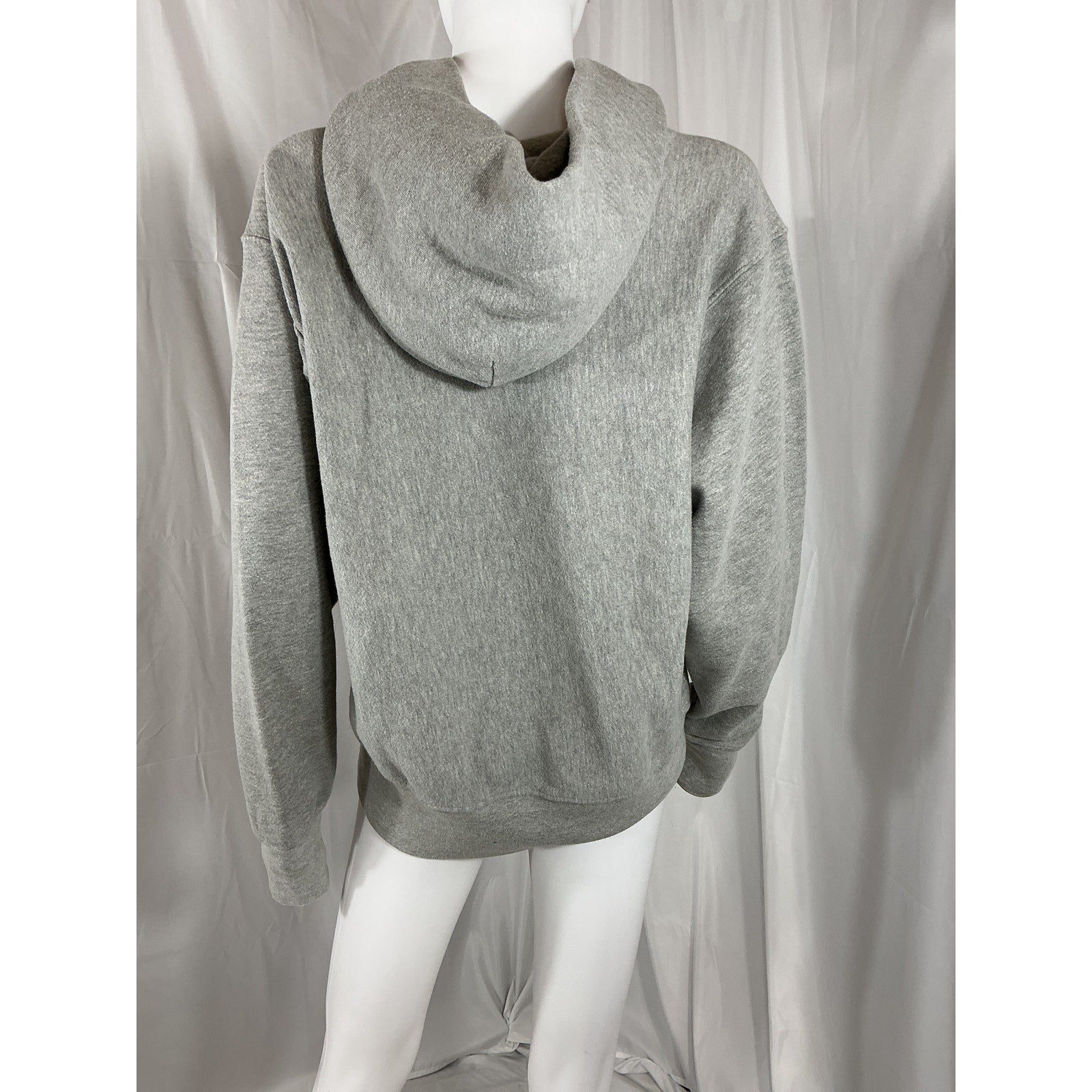 Les Tien Cropped Hoodie Grey Cotton Sweatshirt Size XS