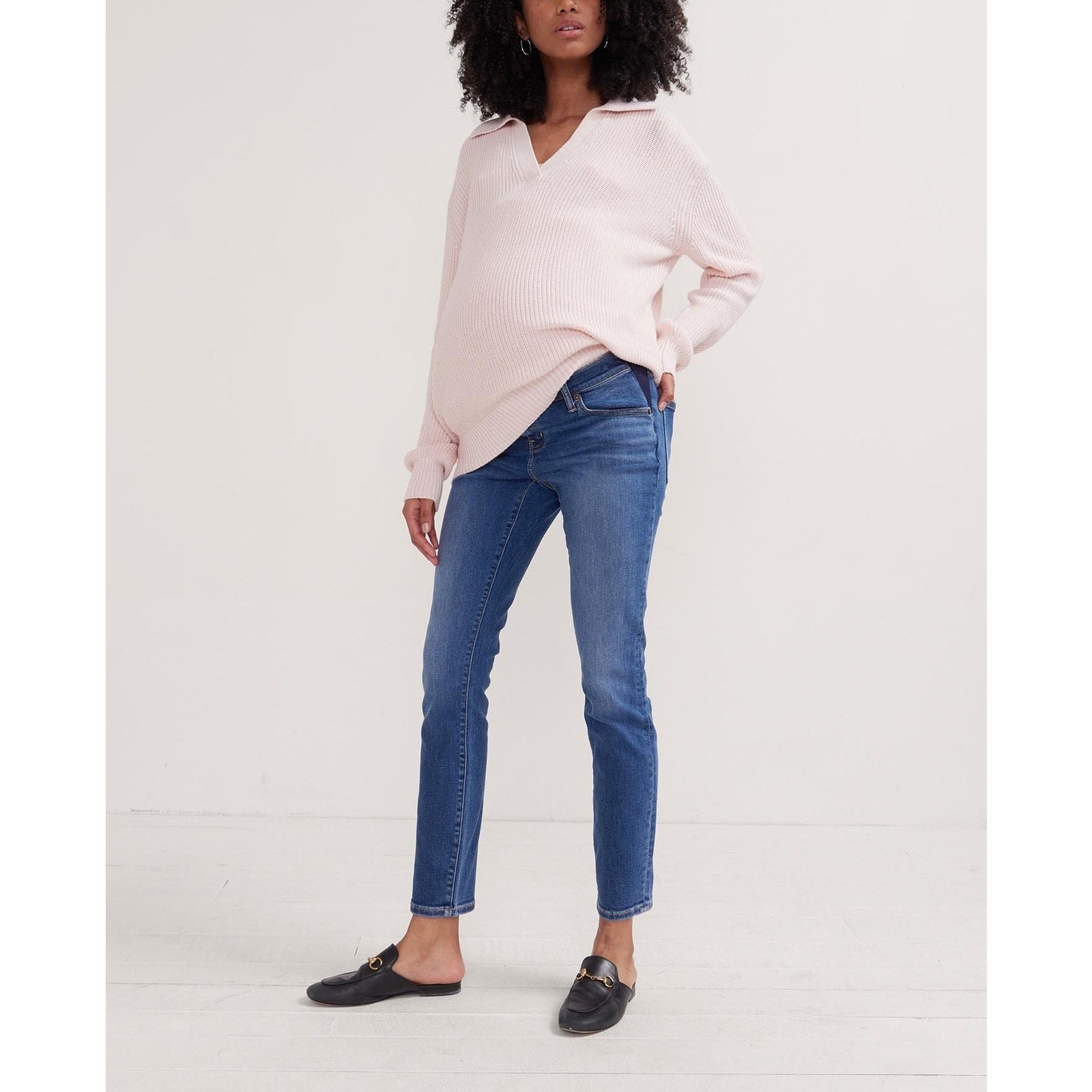 Hatch 'The Slim' Blue Maternity Denim Jean Size 29