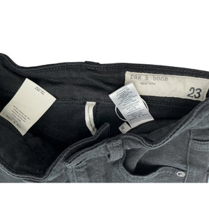 Rag & Bone Classic Black Nina Denim Jeans Size 23