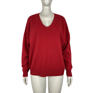 Leset Classic Brick Zoe V Neck Sweater Size M