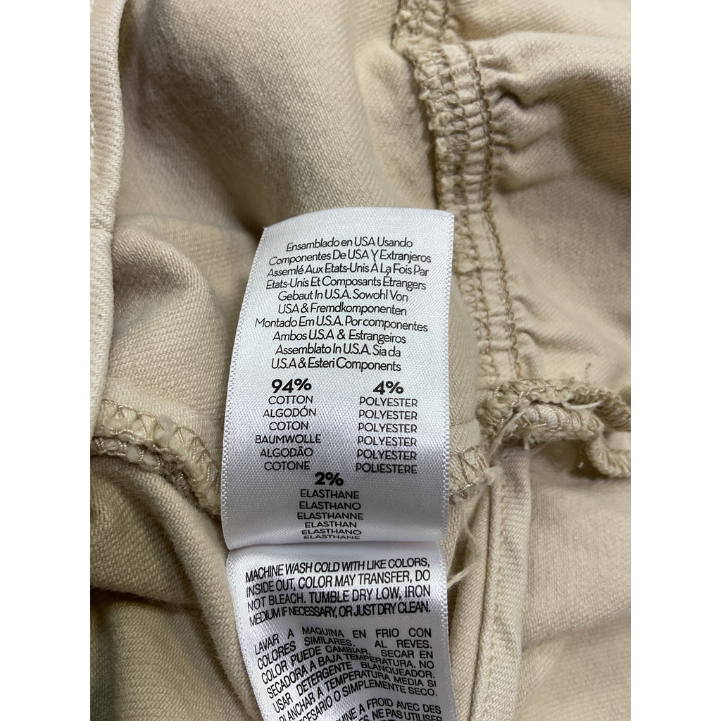 Mother 'The Minx' Beige Cotton Mini Skirt Size 29