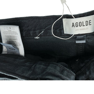 Agolde Classic Black Pinch Waist Denim Jeans Size 31