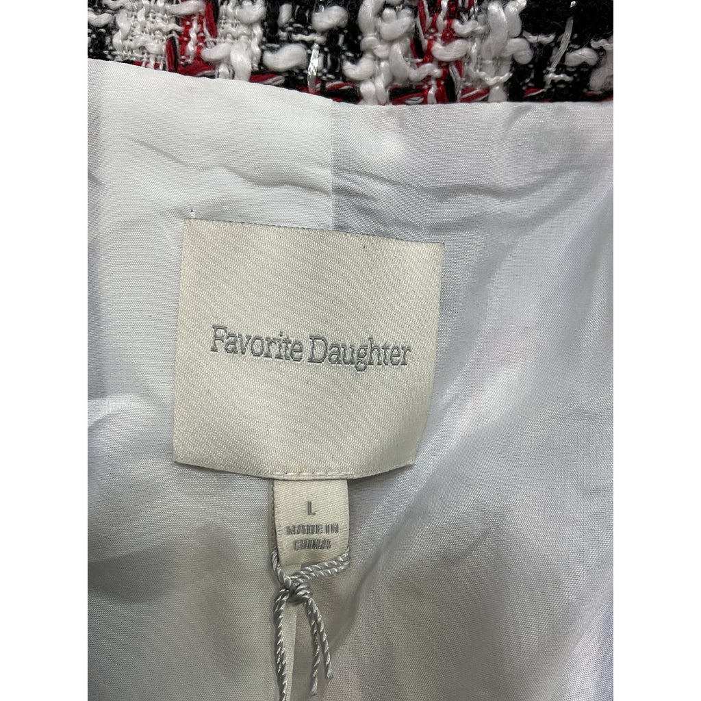 Favorite Daughter 'The City' Black Polyester Blazer Size L