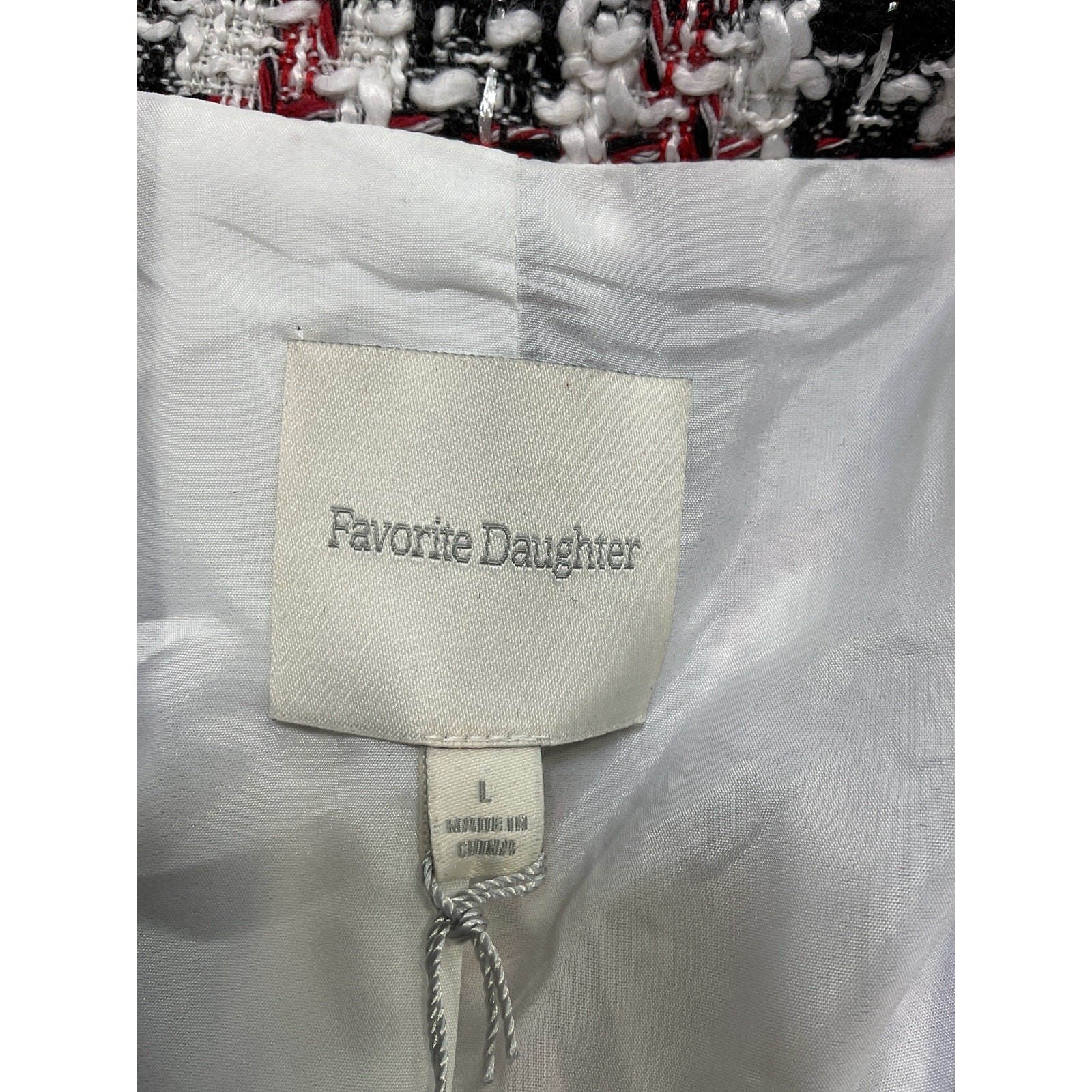 Favorite Daughter 'The City' Black Polyester Blazer Size L