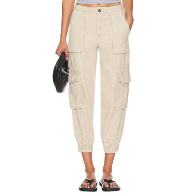 Allsaints Utility Cream Frieda Denim Cargo Pants Size 0