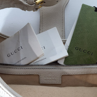 Double G Aphrodite Medium Cream Handbag