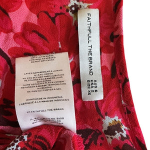 Faithfull The Brand Ruffled El Limon Floral Montenegro Blouse Size XS