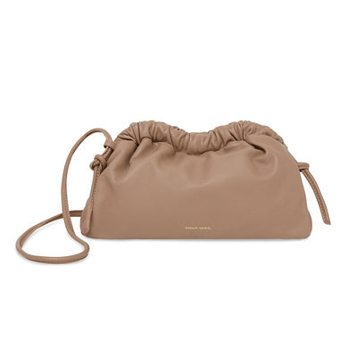 Mansur Gavriel Mini Brown Cloud Clutch