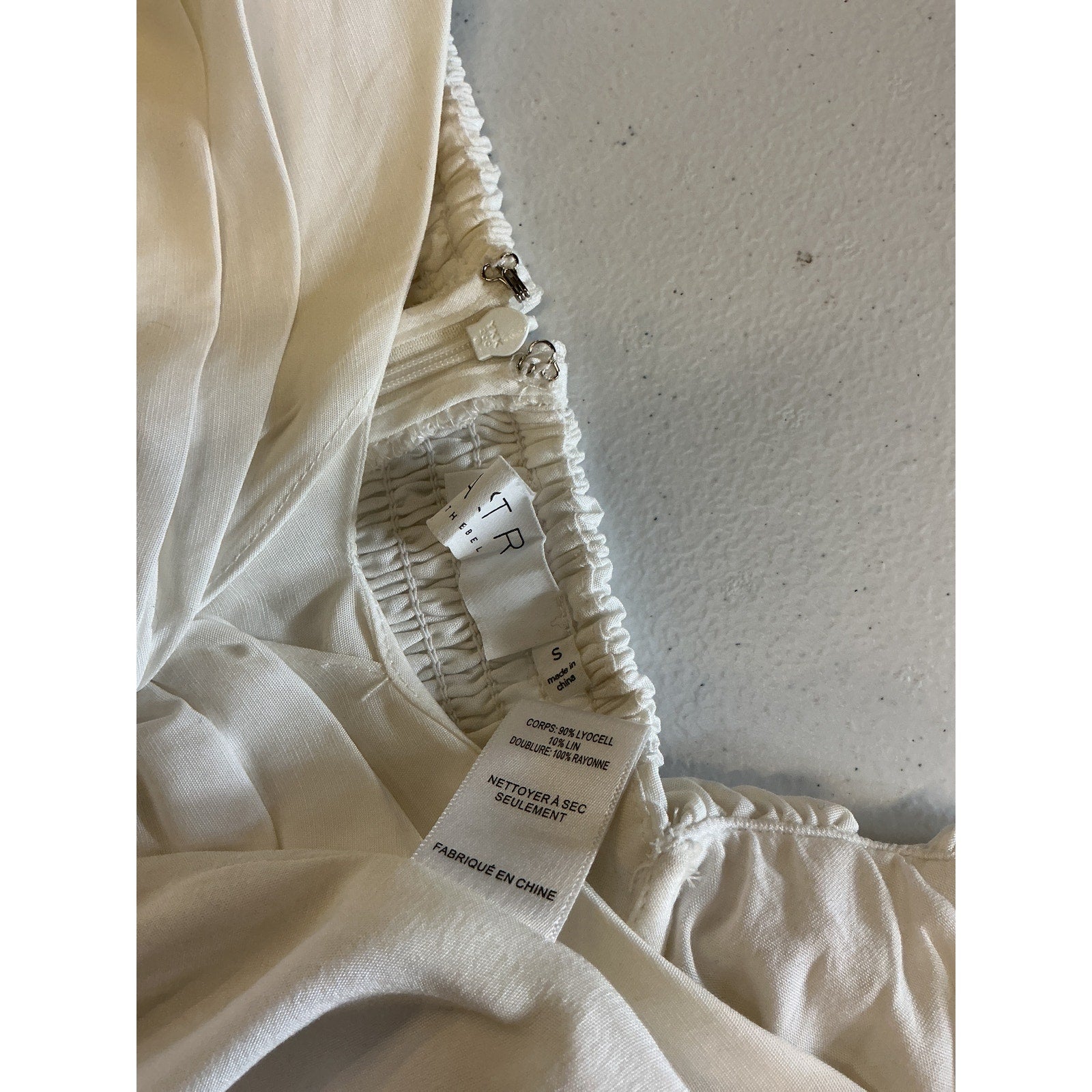 Astr The Label 'Serilda' White Puff Sleeve Midi Dress Size S