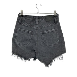 Paige Distressed Black Noella Denim Shorts Size 26