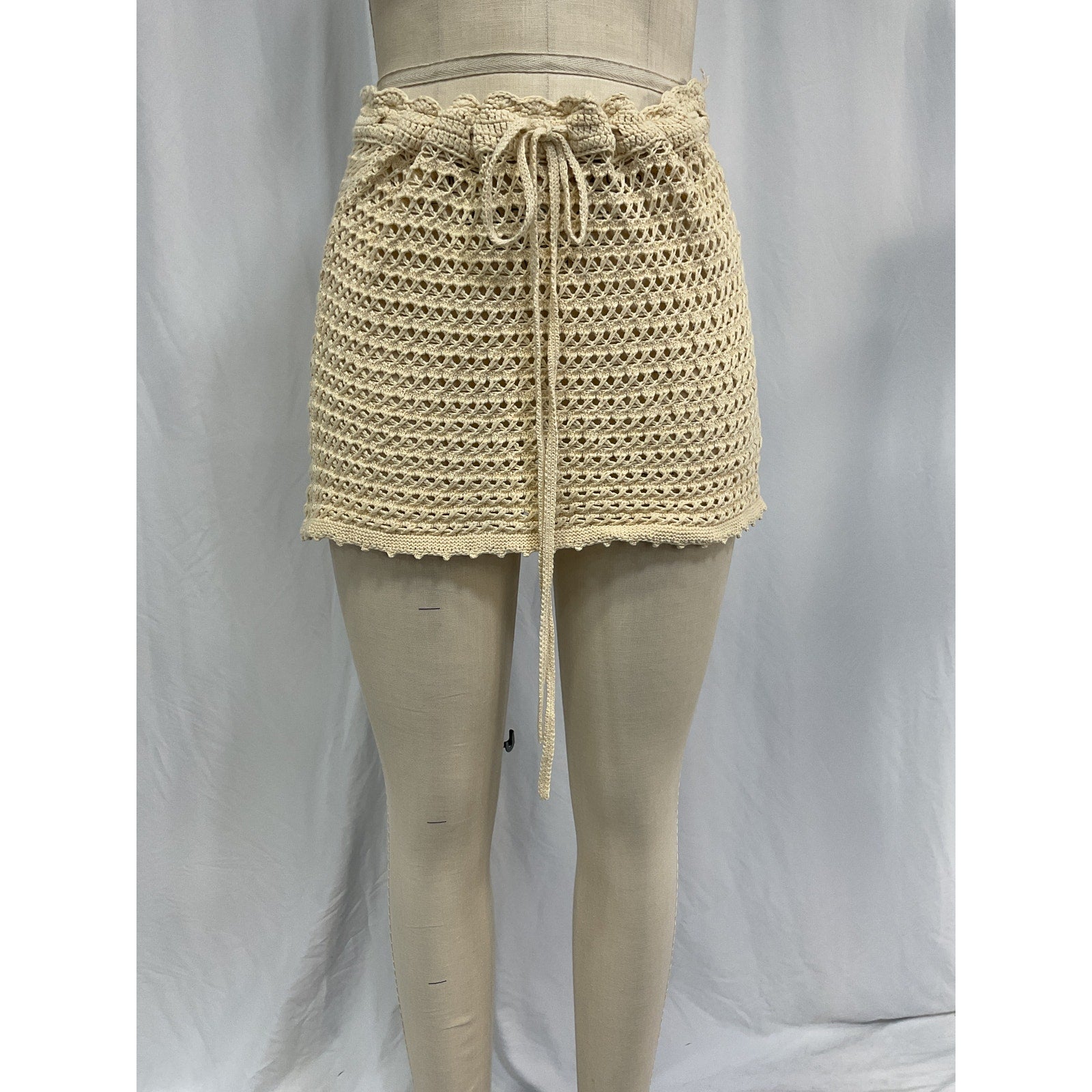Reformation 'Clementine' White Cotton Skirt Size M