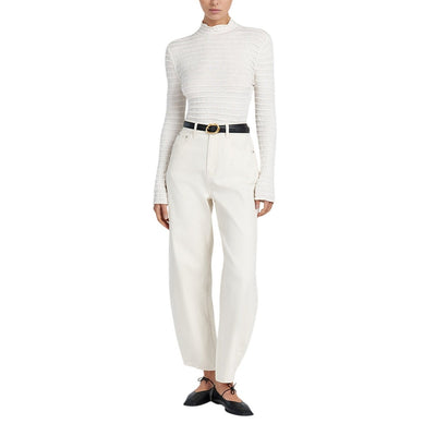 Dissh Textured Beige Hendrick Long Sleeve Knit Top Size XS