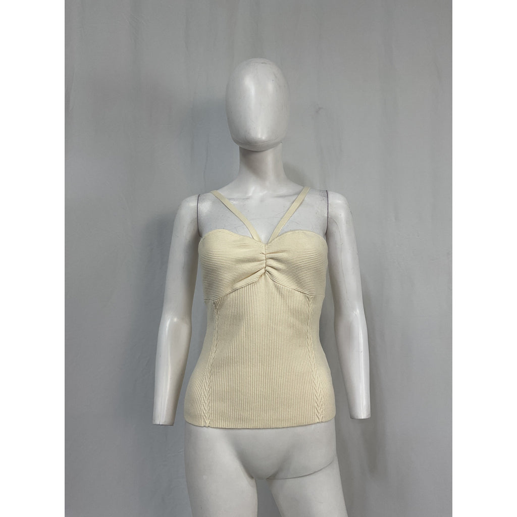 Favorite Daughter 'The Layla' White Viscose Tank Top Size M