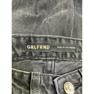 Grlfrnd High Rise Black Karolina Denim Jeans Size 25