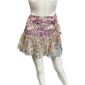 LoveShackFancy Floral Sweet Kisses Rhodes Skirt Size 10