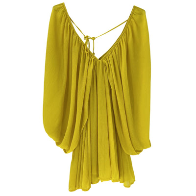 Tularosa Flowy Yellow Nola Mini Dress Size S